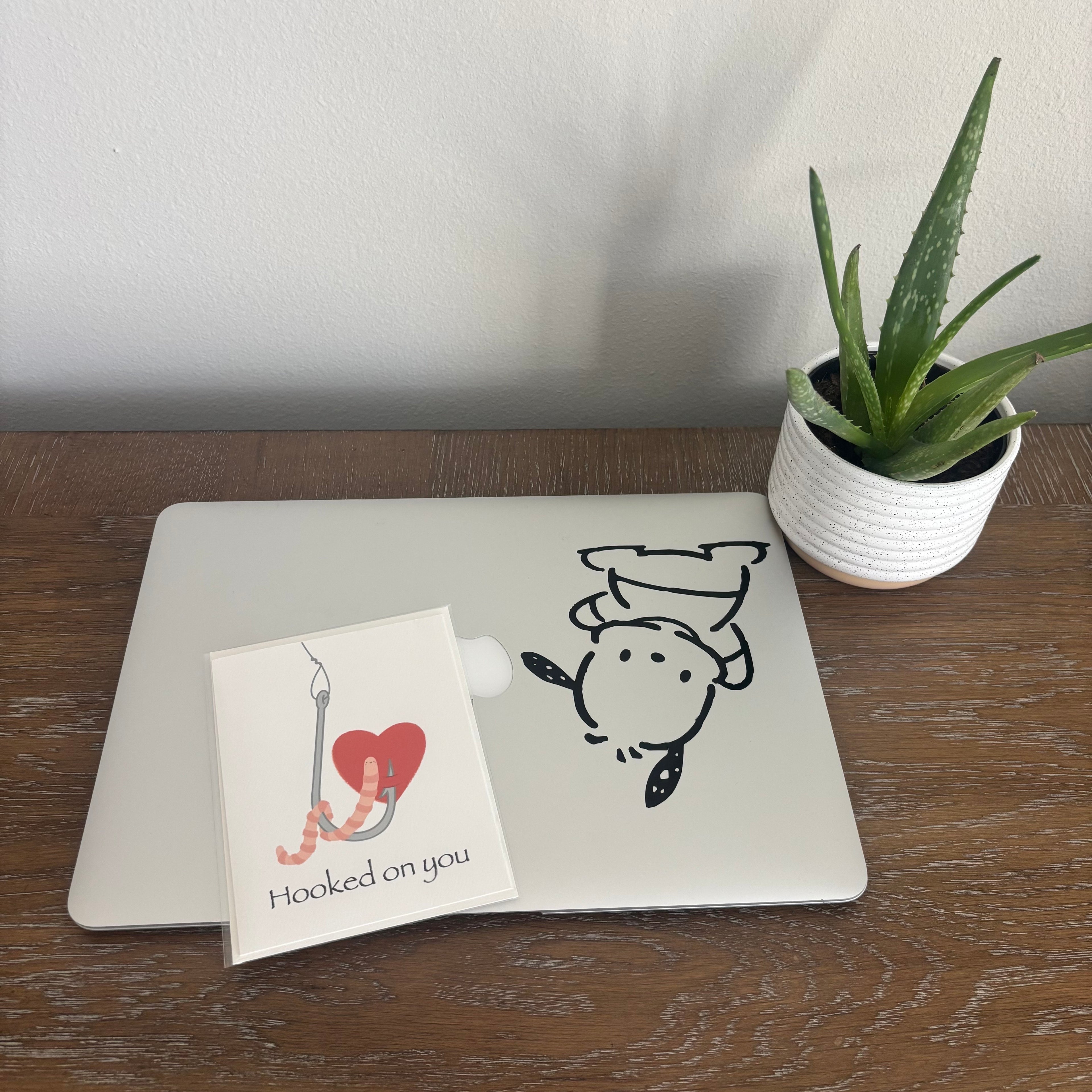 Hooked on You Greeting Card