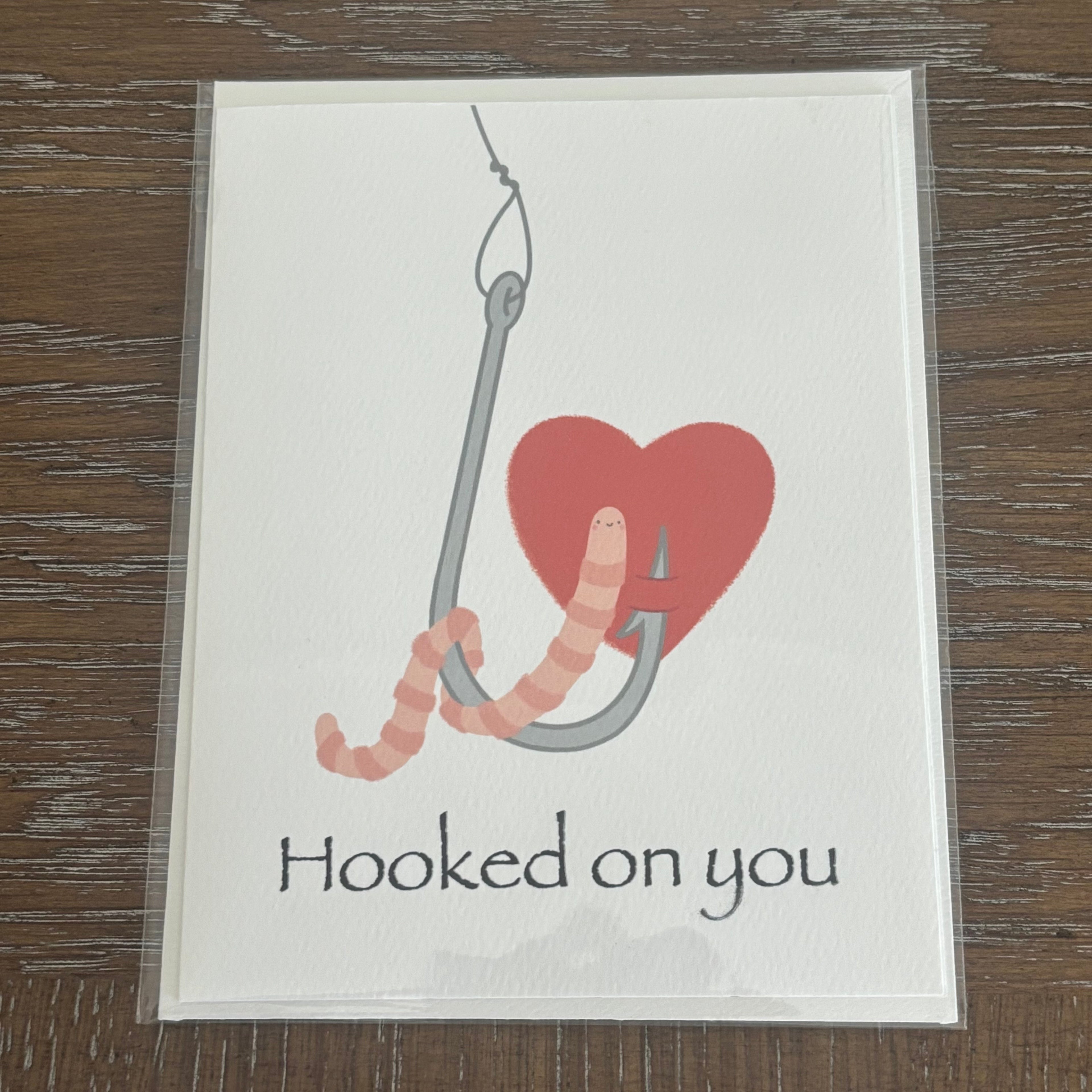 Hooked on You Greeting Card